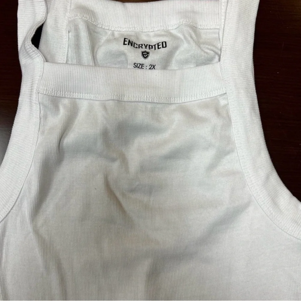 Encrypted White Men's Tank Top